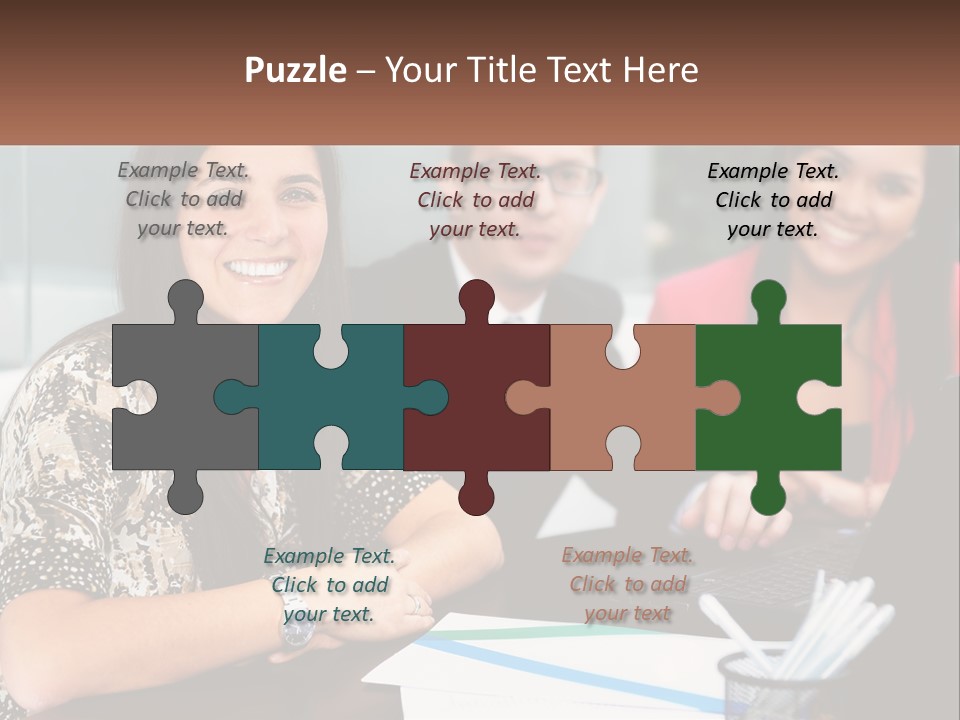 Peaceful Pensioner Standing PowerPoint Template