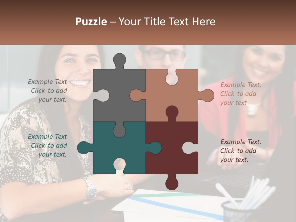 Peaceful Pensioner Standing PowerPoint Template