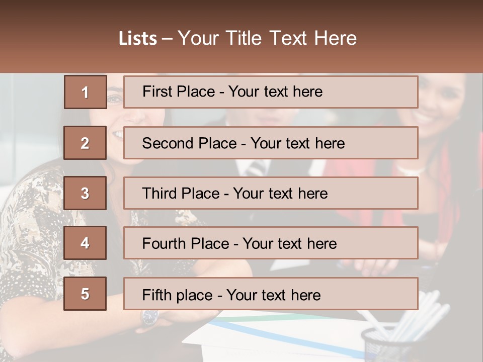 Peaceful Pensioner Standing PowerPoint Template