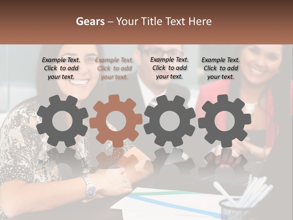 Peaceful Pensioner Standing PowerPoint Template