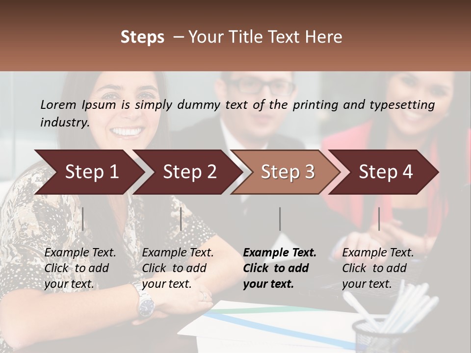 Peaceful Pensioner Standing PowerPoint Template