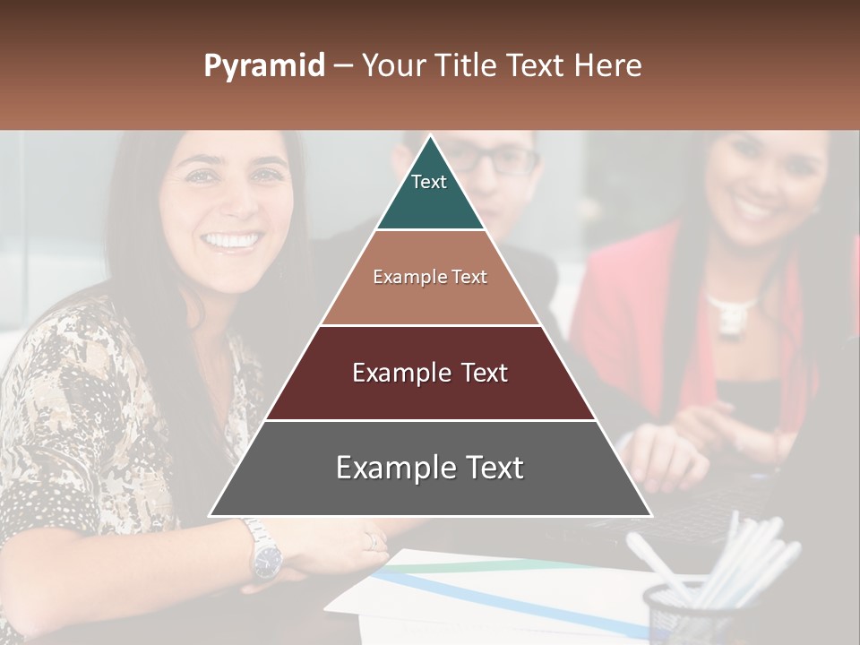 Peaceful Pensioner Standing PowerPoint Template