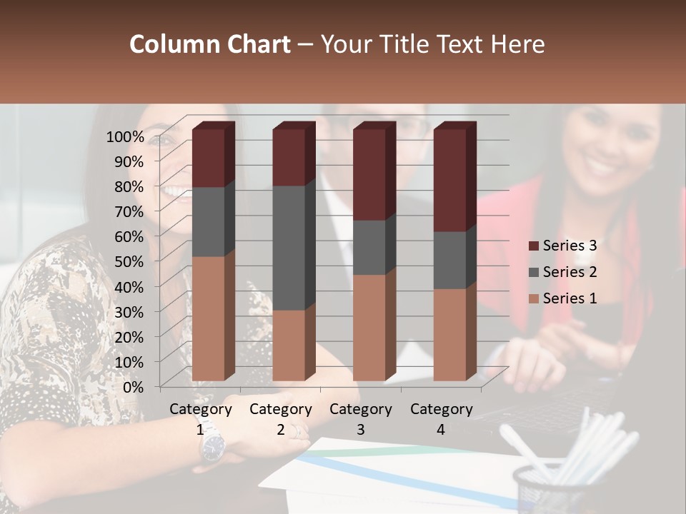 Peaceful Pensioner Standing PowerPoint Template
