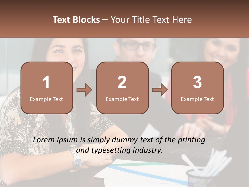 Peaceful Pensioner Standing PowerPoint Template