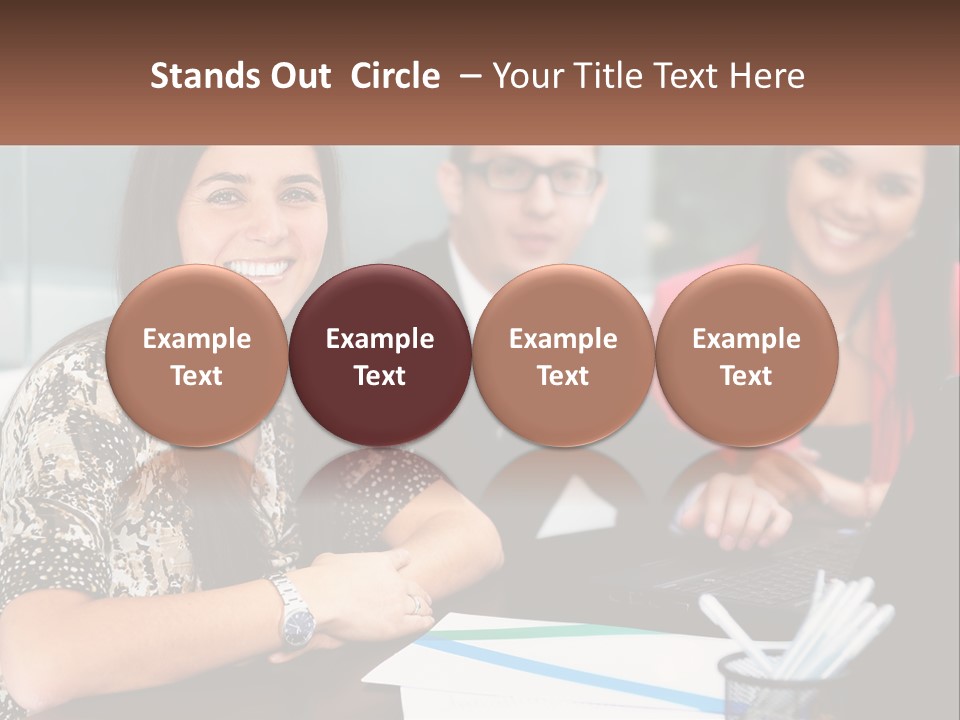 Peaceful Pensioner Standing PowerPoint Template