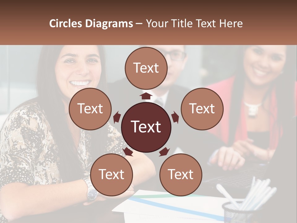 Peaceful Pensioner Standing PowerPoint Template