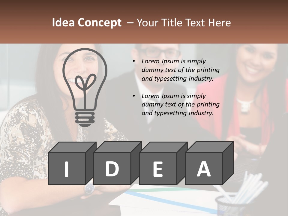 Peaceful Pensioner Standing PowerPoint Template