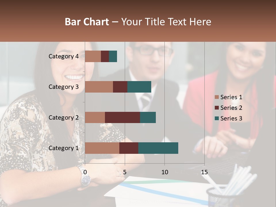 Peaceful Pensioner Standing PowerPoint Template