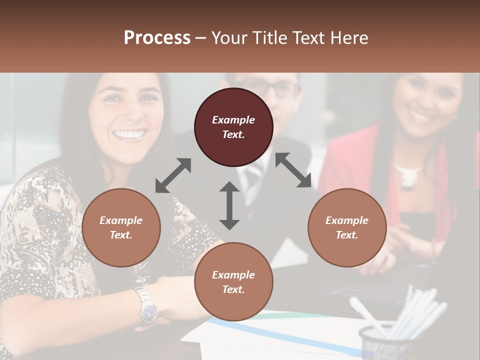 Peaceful Pensioner Standing PowerPoint Template