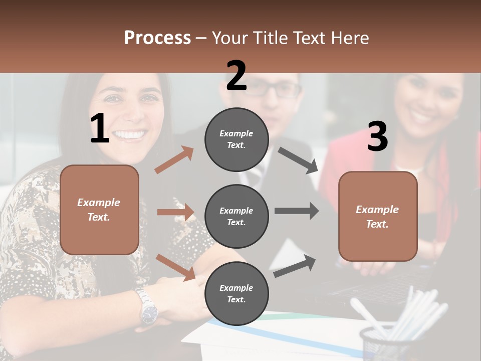 Peaceful Pensioner Standing PowerPoint Template