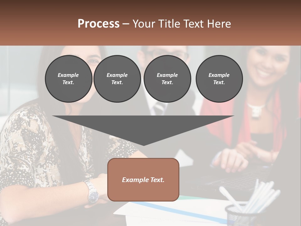 Peaceful Pensioner Standing PowerPoint Template