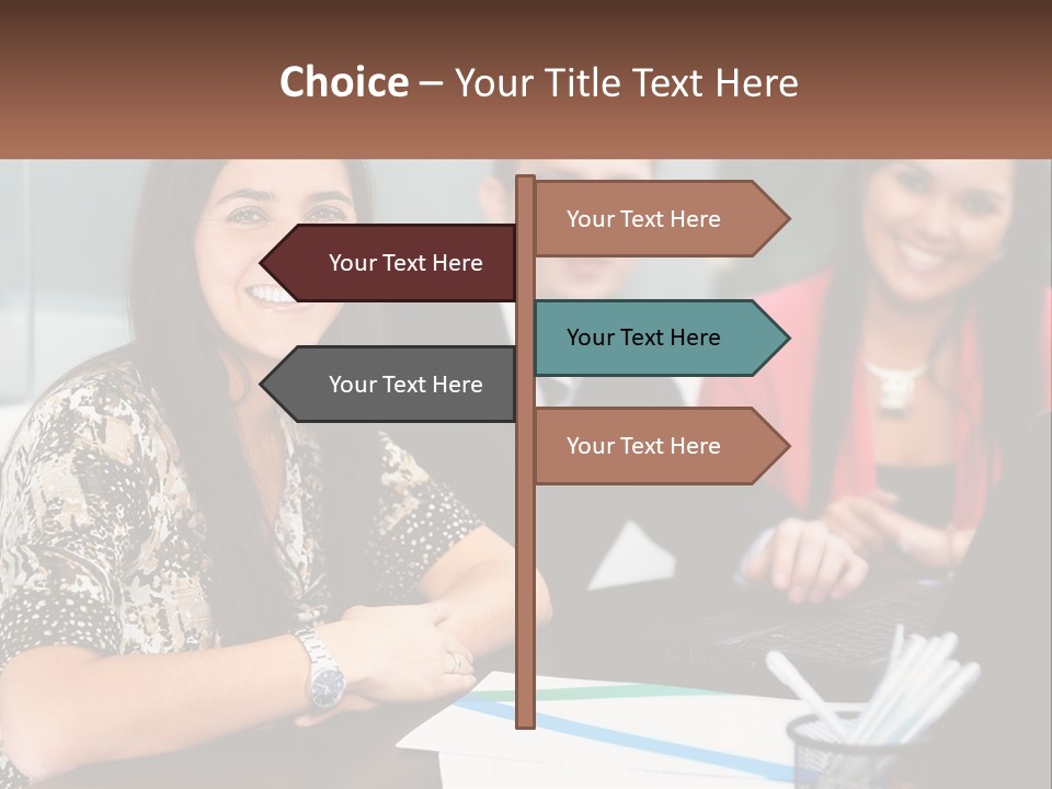 Peaceful Pensioner Standing PowerPoint Template