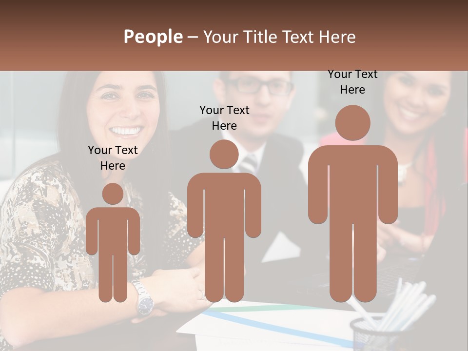 Peaceful Pensioner Standing PowerPoint Template