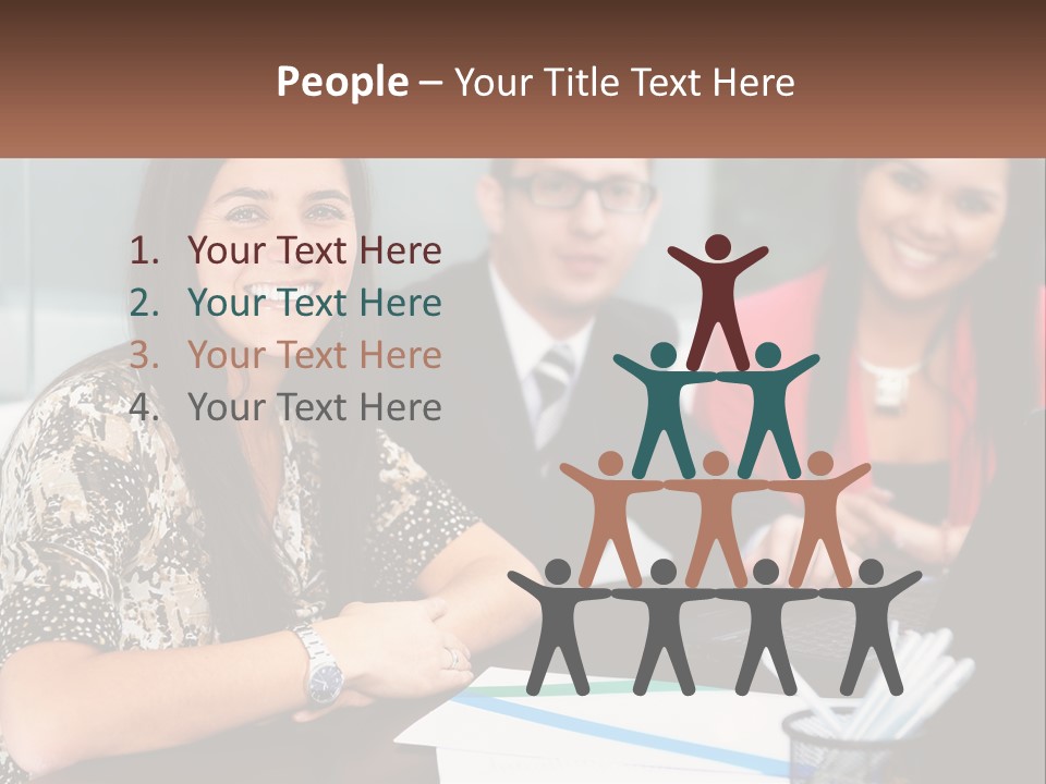 Peaceful Pensioner Standing PowerPoint Template