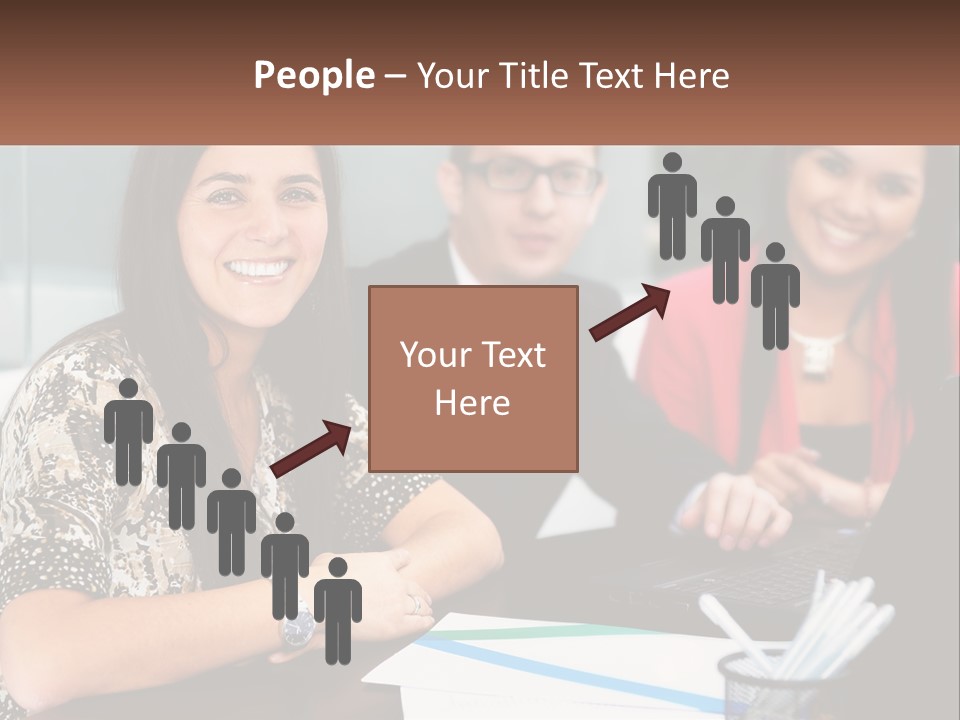 Peaceful Pensioner Standing PowerPoint Template