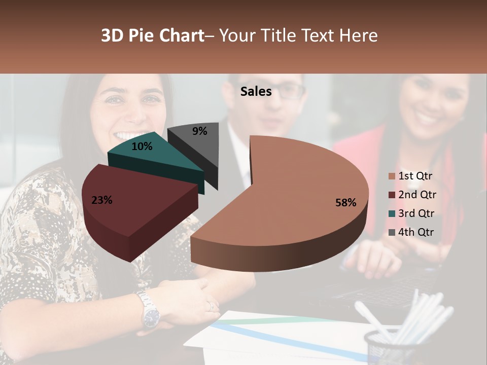 Peaceful Pensioner Standing PowerPoint Template