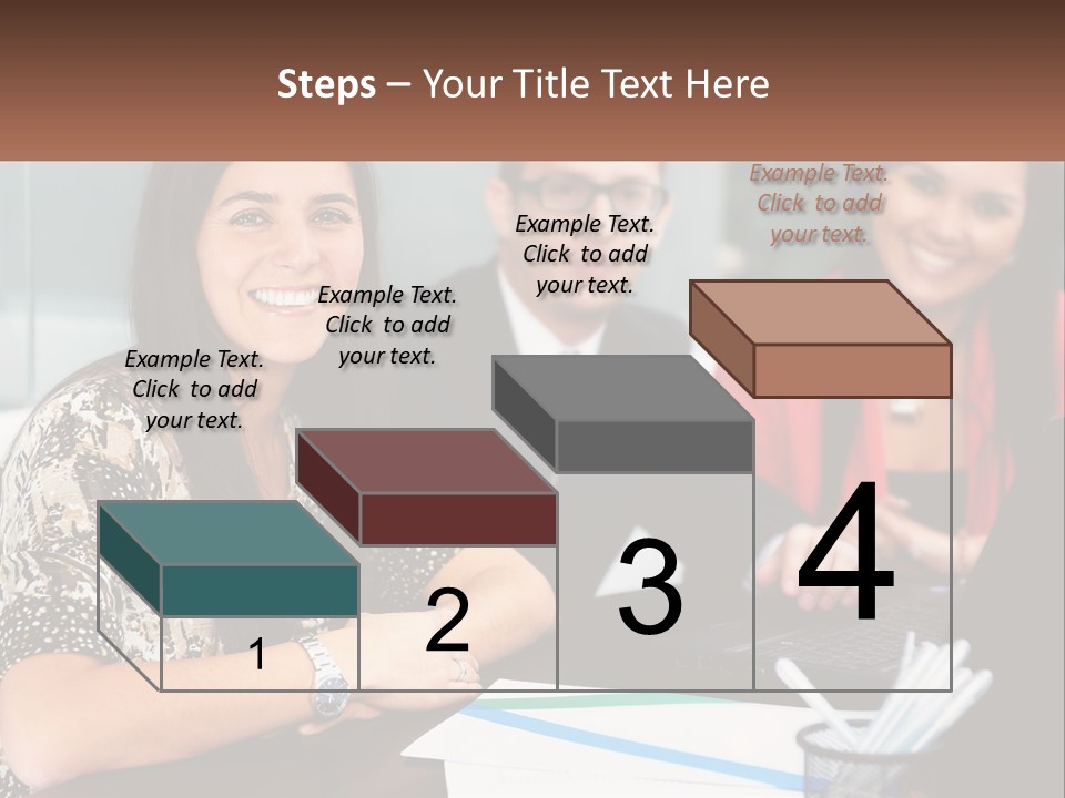 Peaceful Pensioner Standing PowerPoint Template