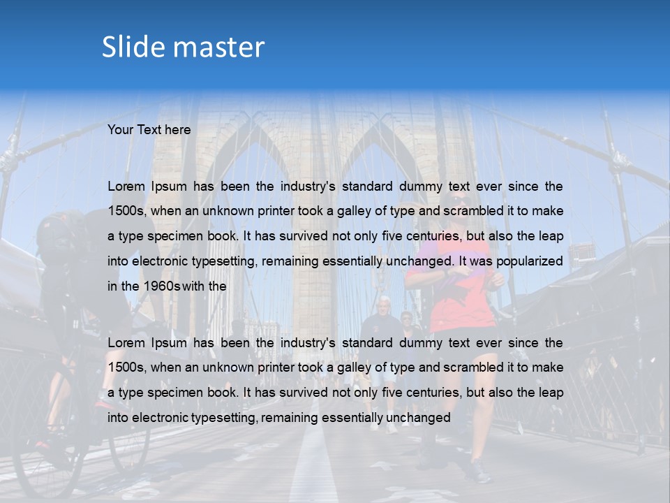 Caucasian Older Lifestyle PowerPoint Template