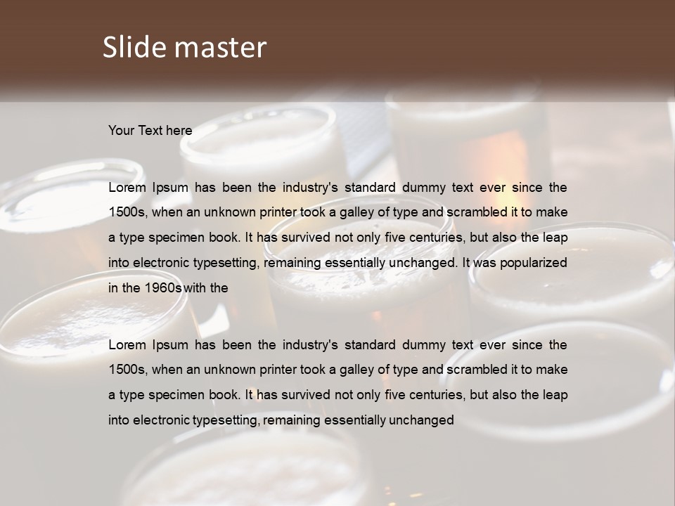 Wave Beach Retired PowerPoint Template