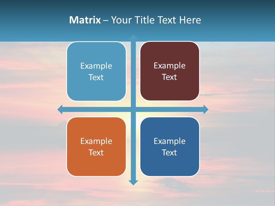 Sea Sunrise Older PowerPoint Template