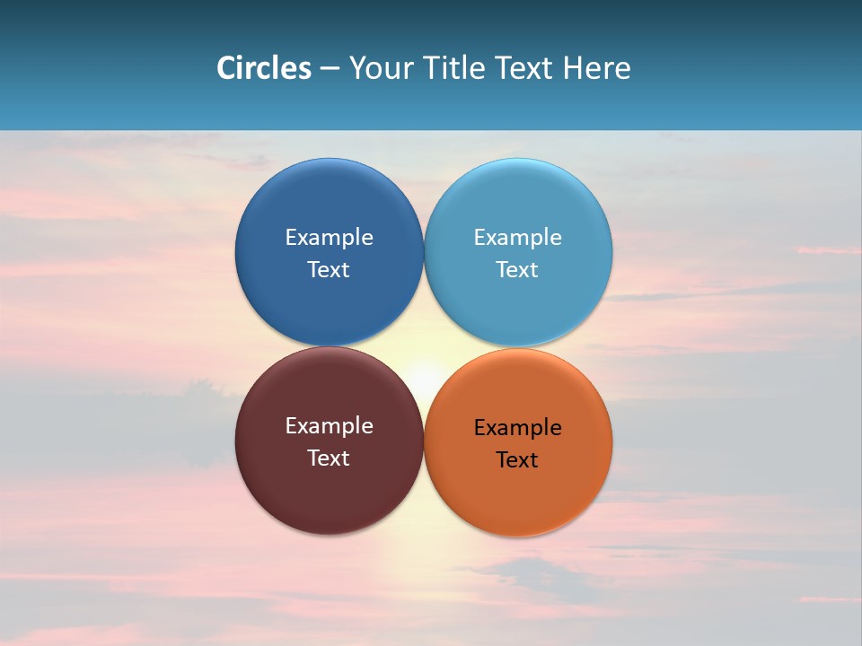 Sea Sunrise Older PowerPoint Template