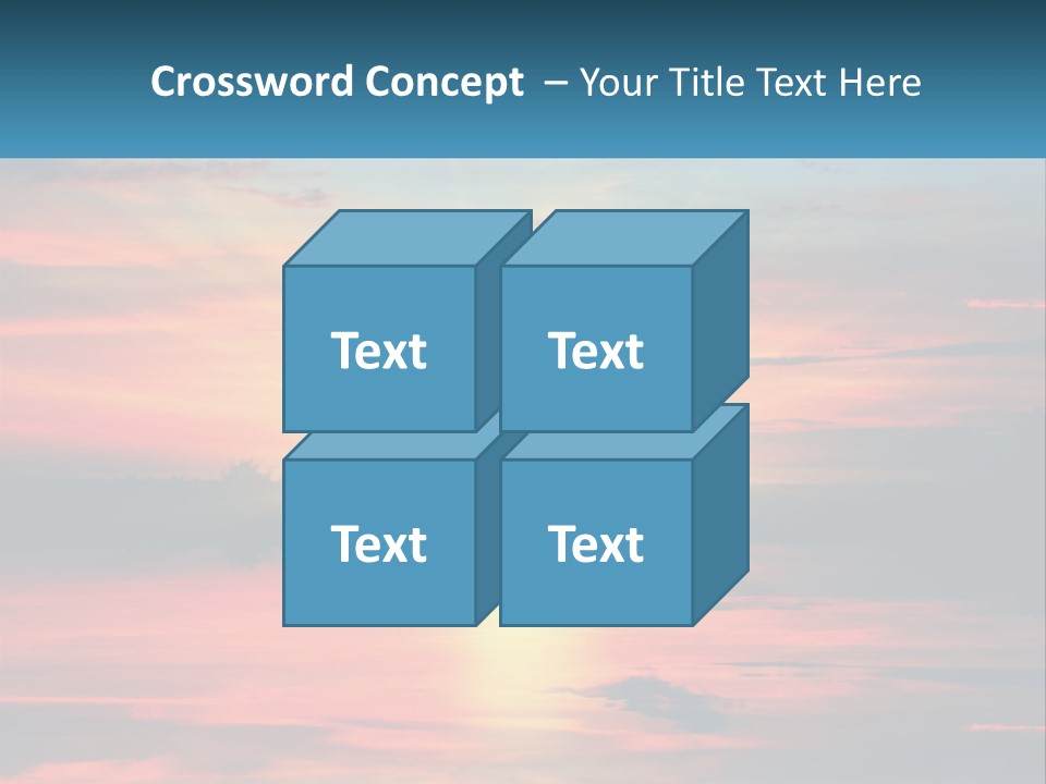 Sea Sunrise Older PowerPoint Template