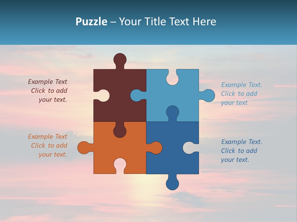 Sea Sunrise Older PowerPoint Template