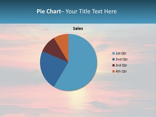 Sea Sunrise Older PowerPoint Template