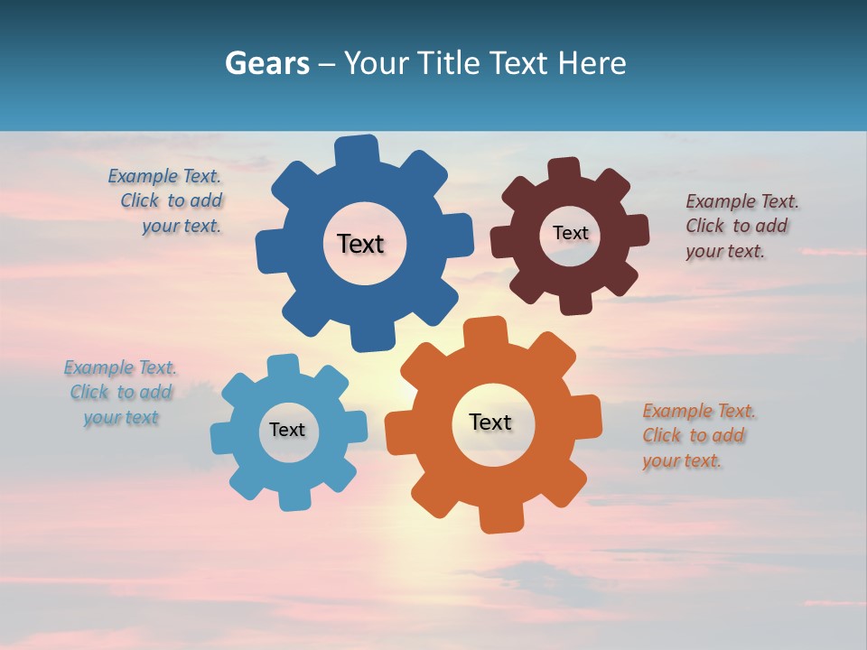 Sea Sunrise Older PowerPoint Template