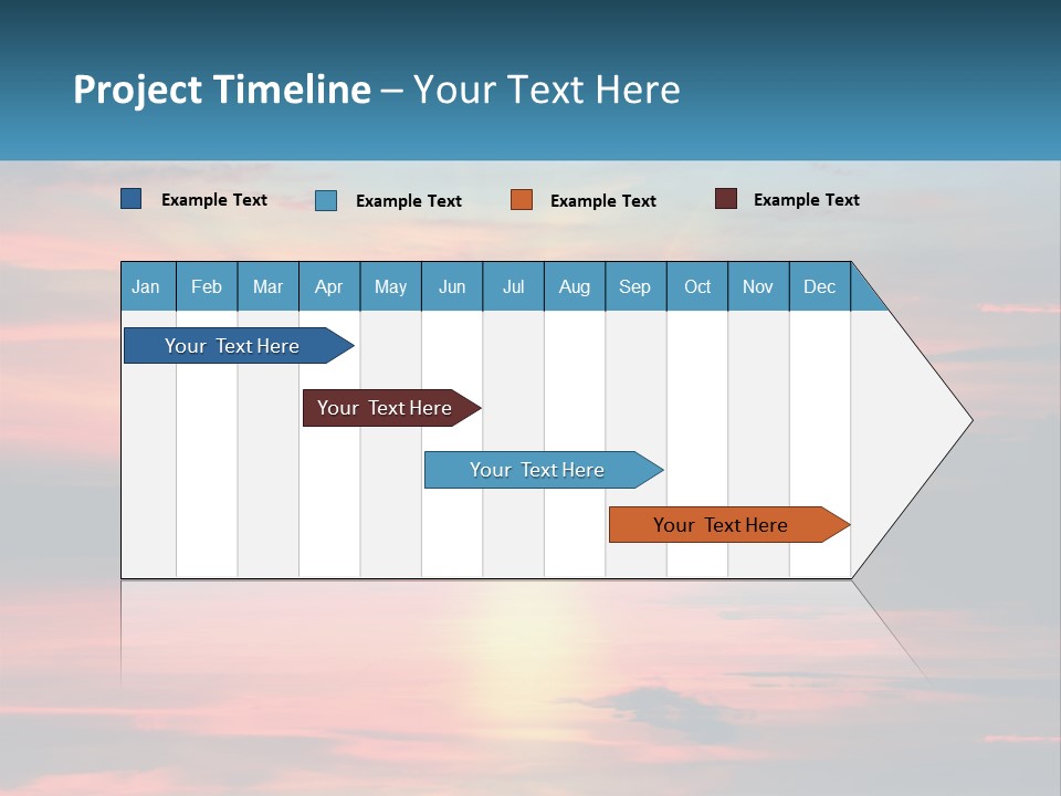 Sea Sunrise Older PowerPoint Template