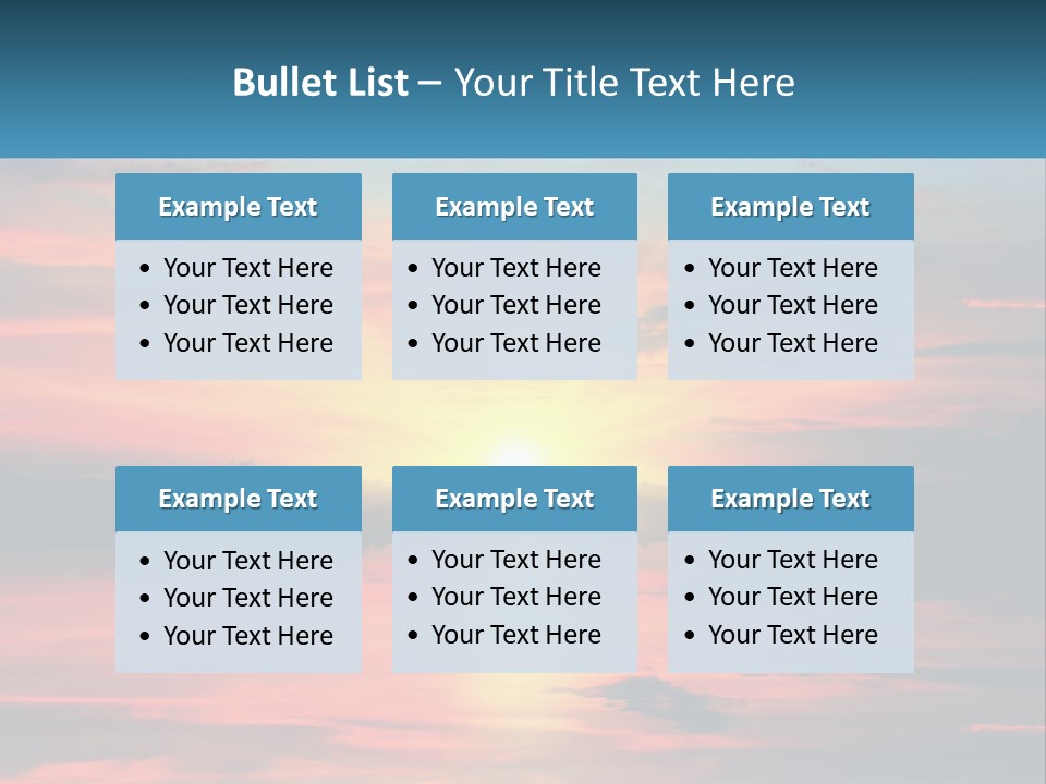 Sea Sunrise Older PowerPoint Template