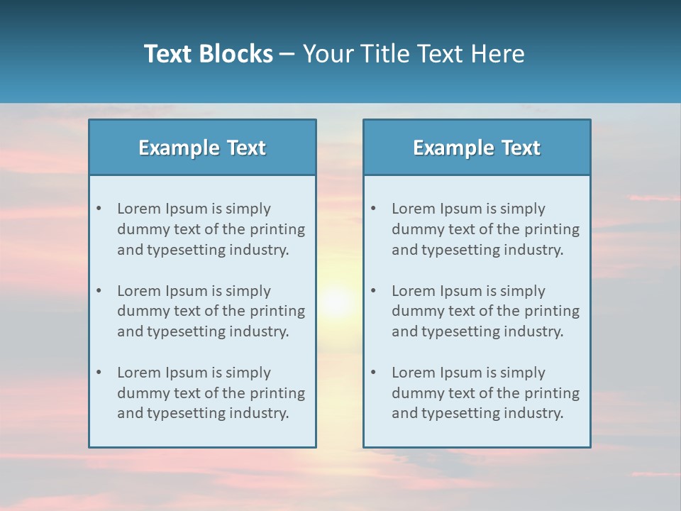 Sea Sunrise Older PowerPoint Template