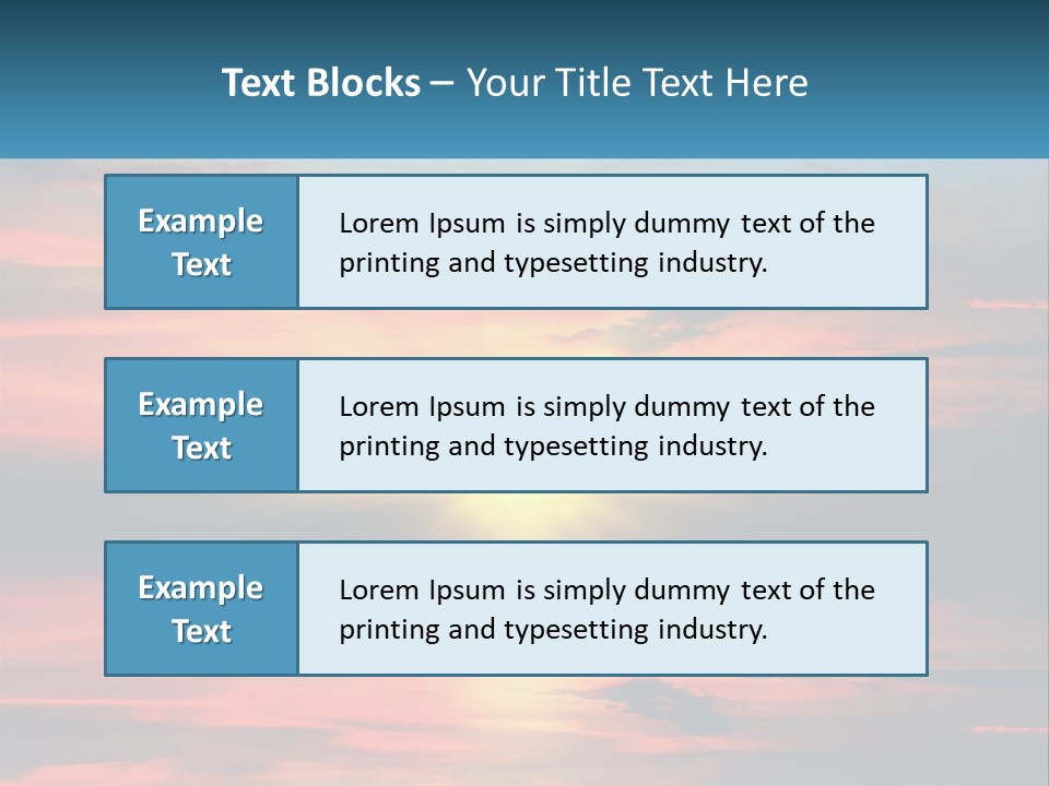 Sea Sunrise Older PowerPoint Template