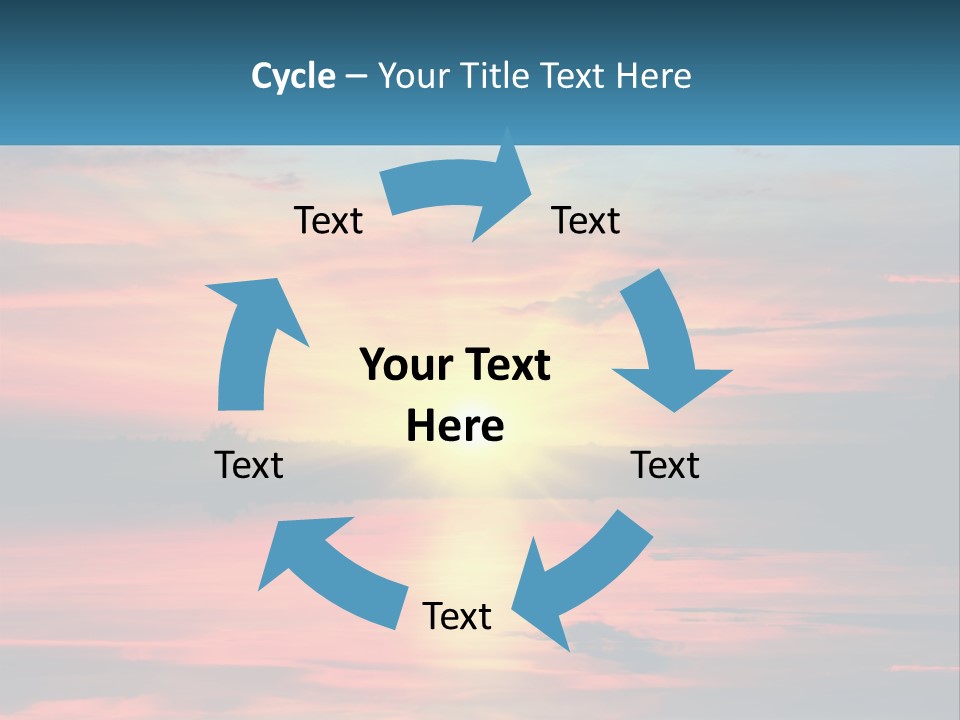Sea Sunrise Older PowerPoint Template