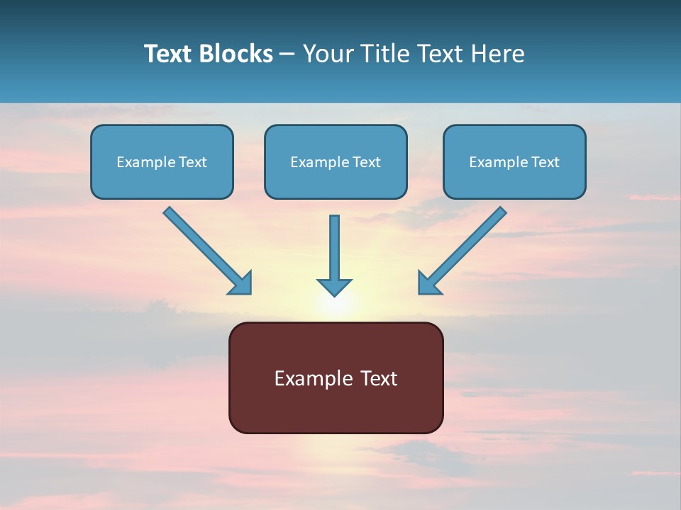 Sea Sunrise Older PowerPoint Template