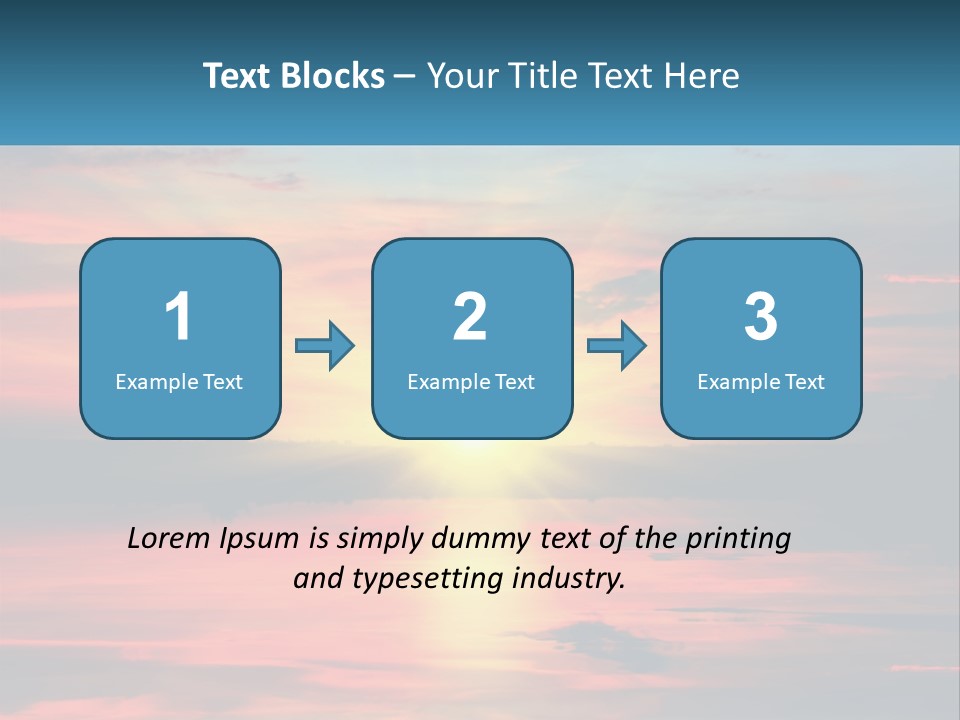 Sea Sunrise Older PowerPoint Template