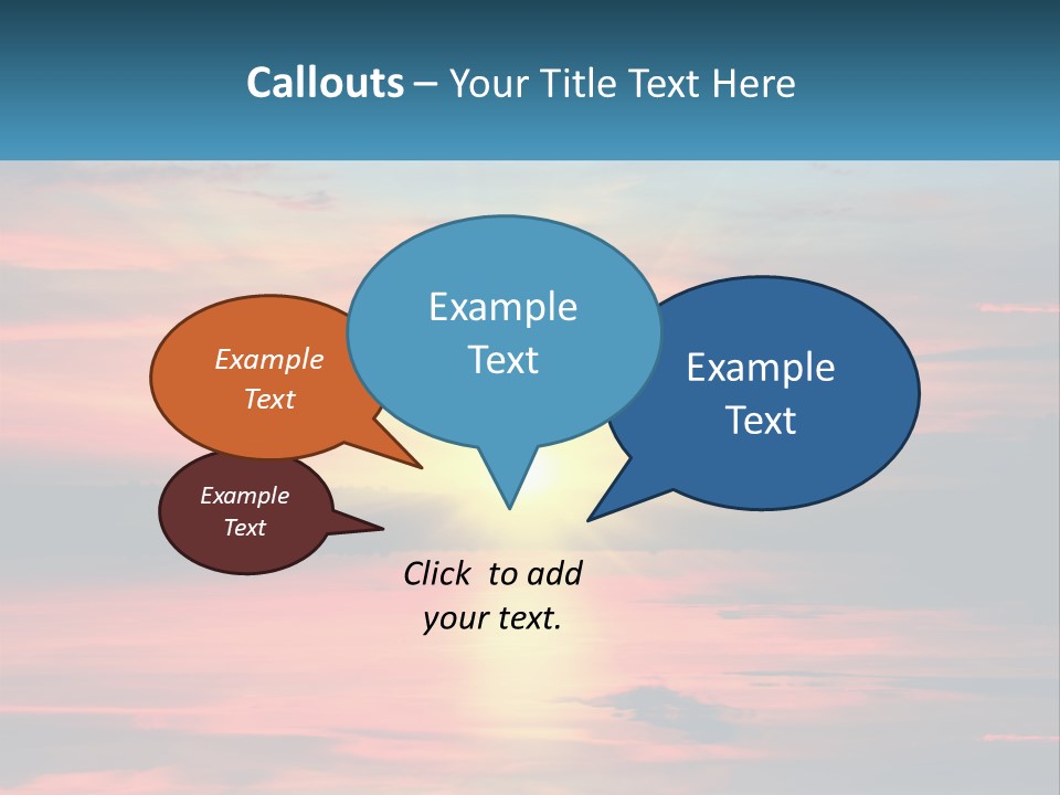 Sea Sunrise Older PowerPoint Template