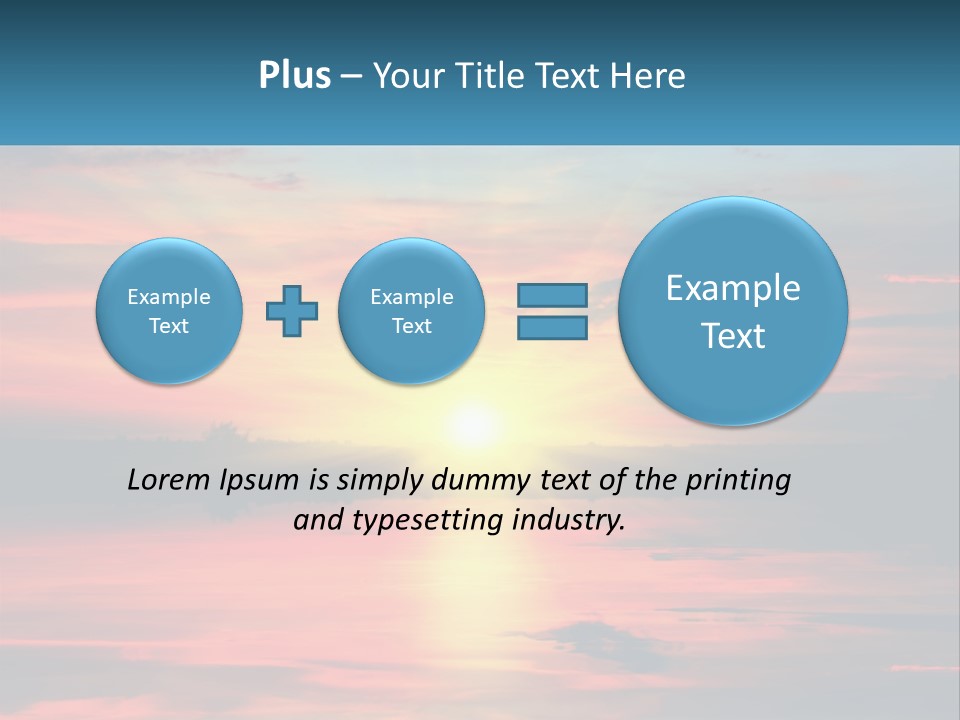 Sea Sunrise Older PowerPoint Template