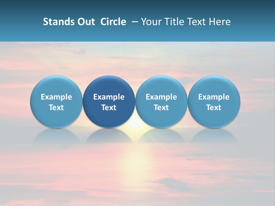 Sea Sunrise Older PowerPoint Template