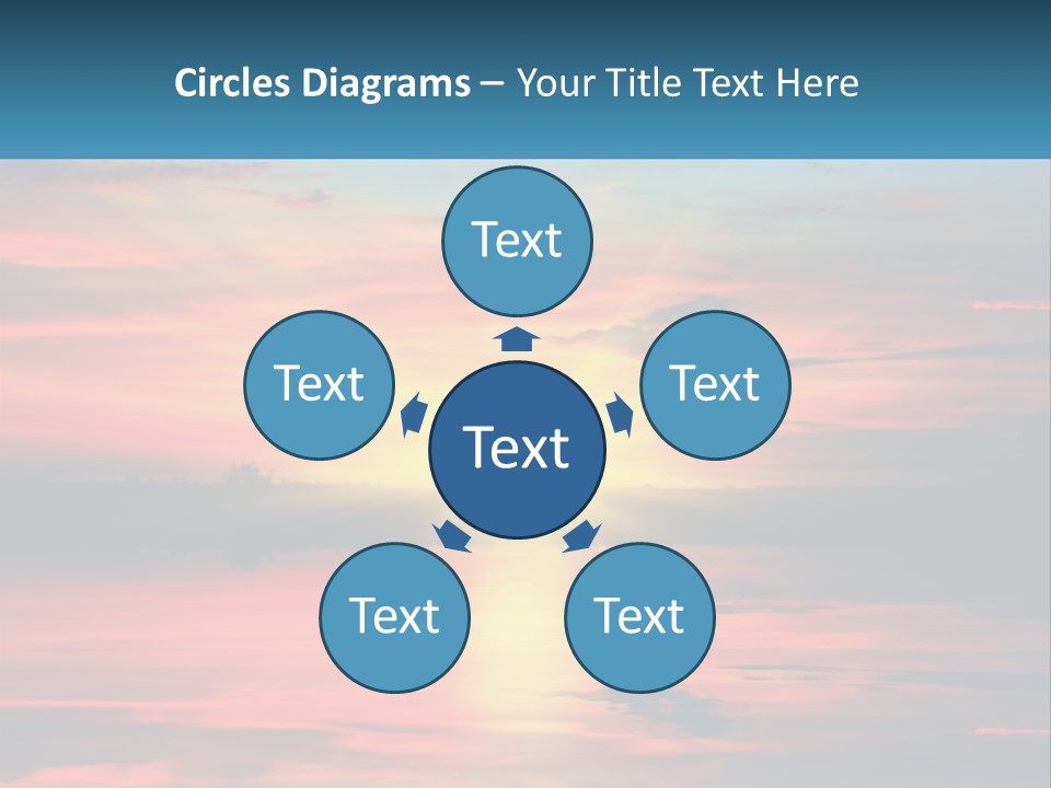 Sea Sunrise Older PowerPoint Template