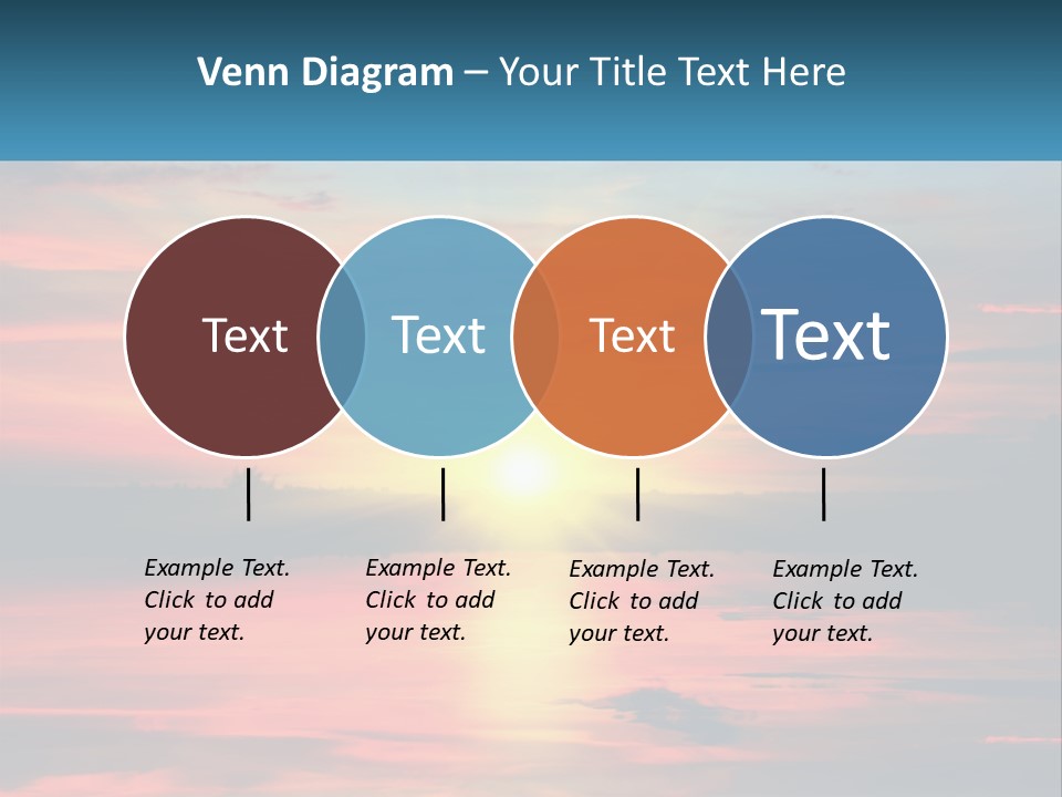 Sea Sunrise Older PowerPoint Template