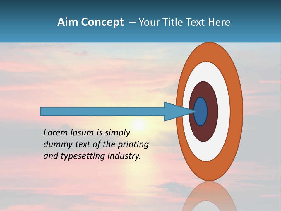 Sea Sunrise Older PowerPoint Template