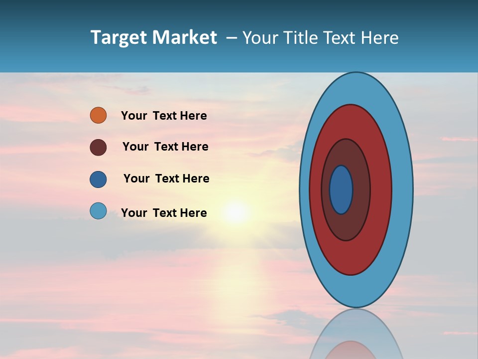 Sea Sunrise Older PowerPoint Template