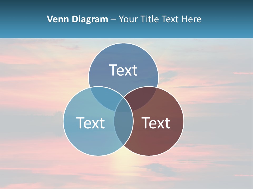 Sea Sunrise Older PowerPoint Template