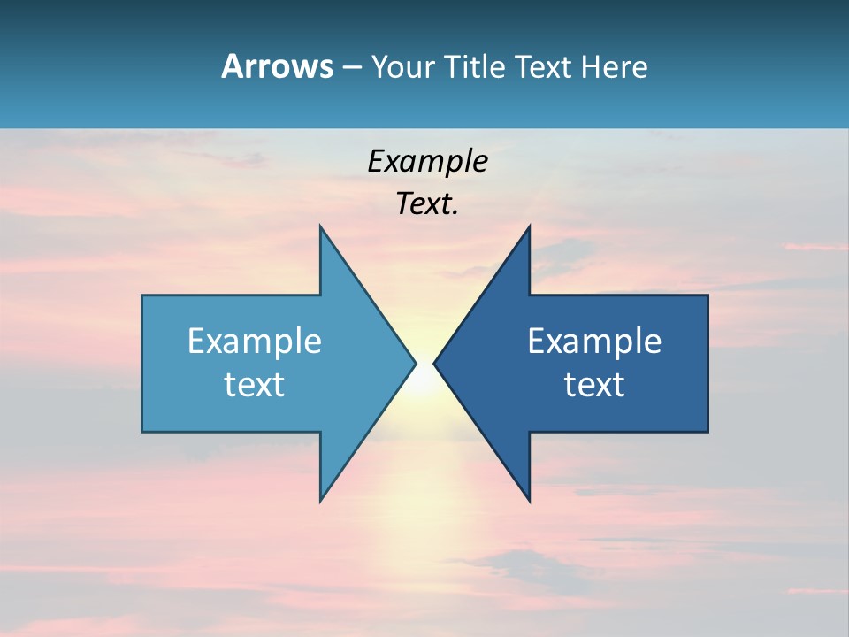Sea Sunrise Older PowerPoint Template