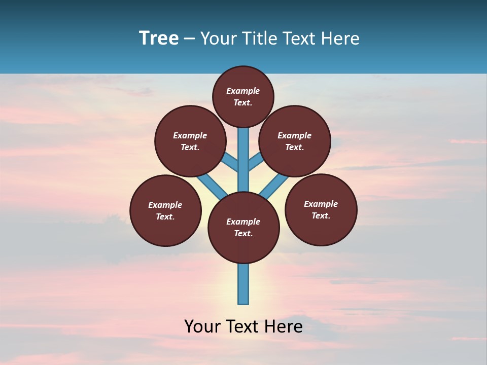 Sea Sunrise Older PowerPoint Template