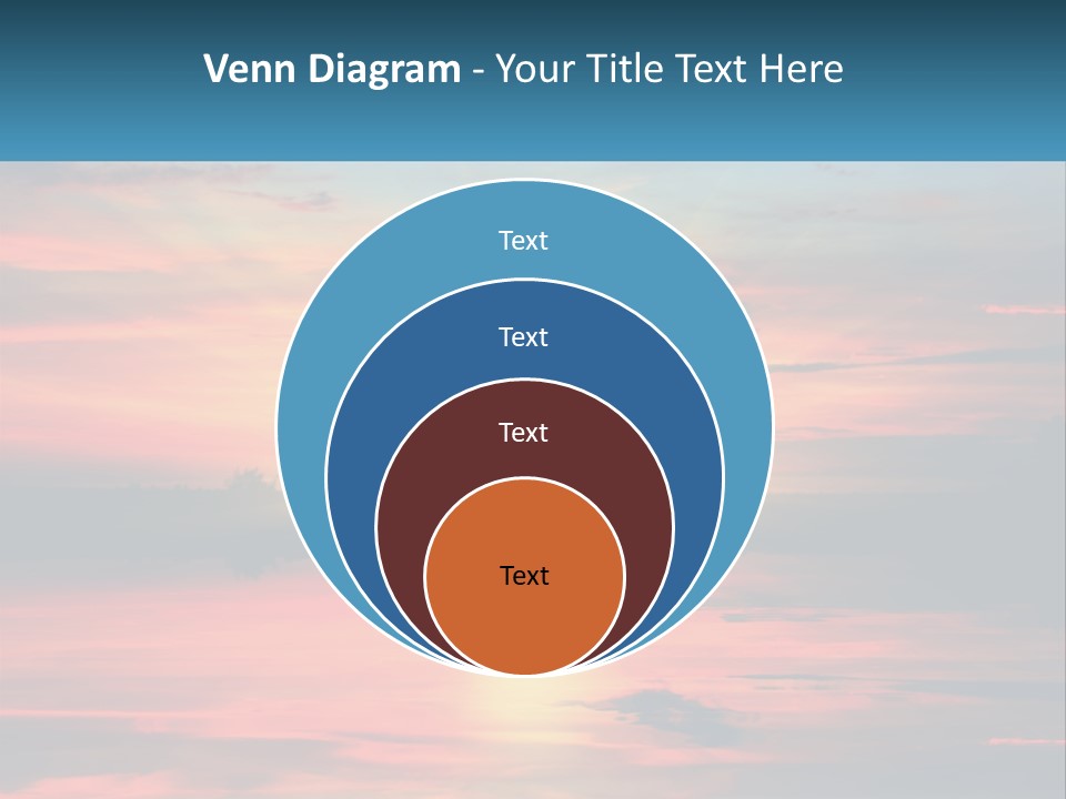 Sea Sunrise Older PowerPoint Template