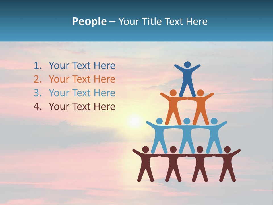 Sea Sunrise Older PowerPoint Template