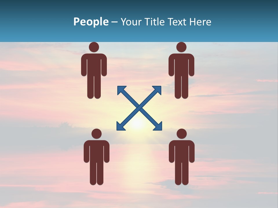 Sea Sunrise Older PowerPoint Template