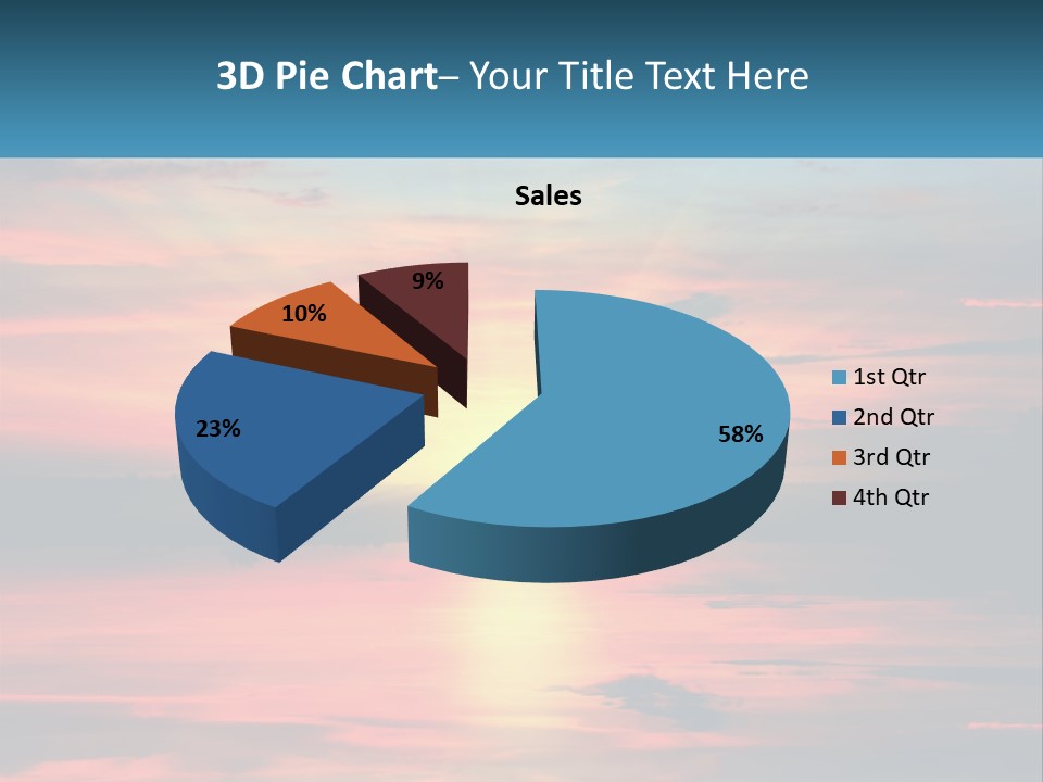 Sea Sunrise Older PowerPoint Template